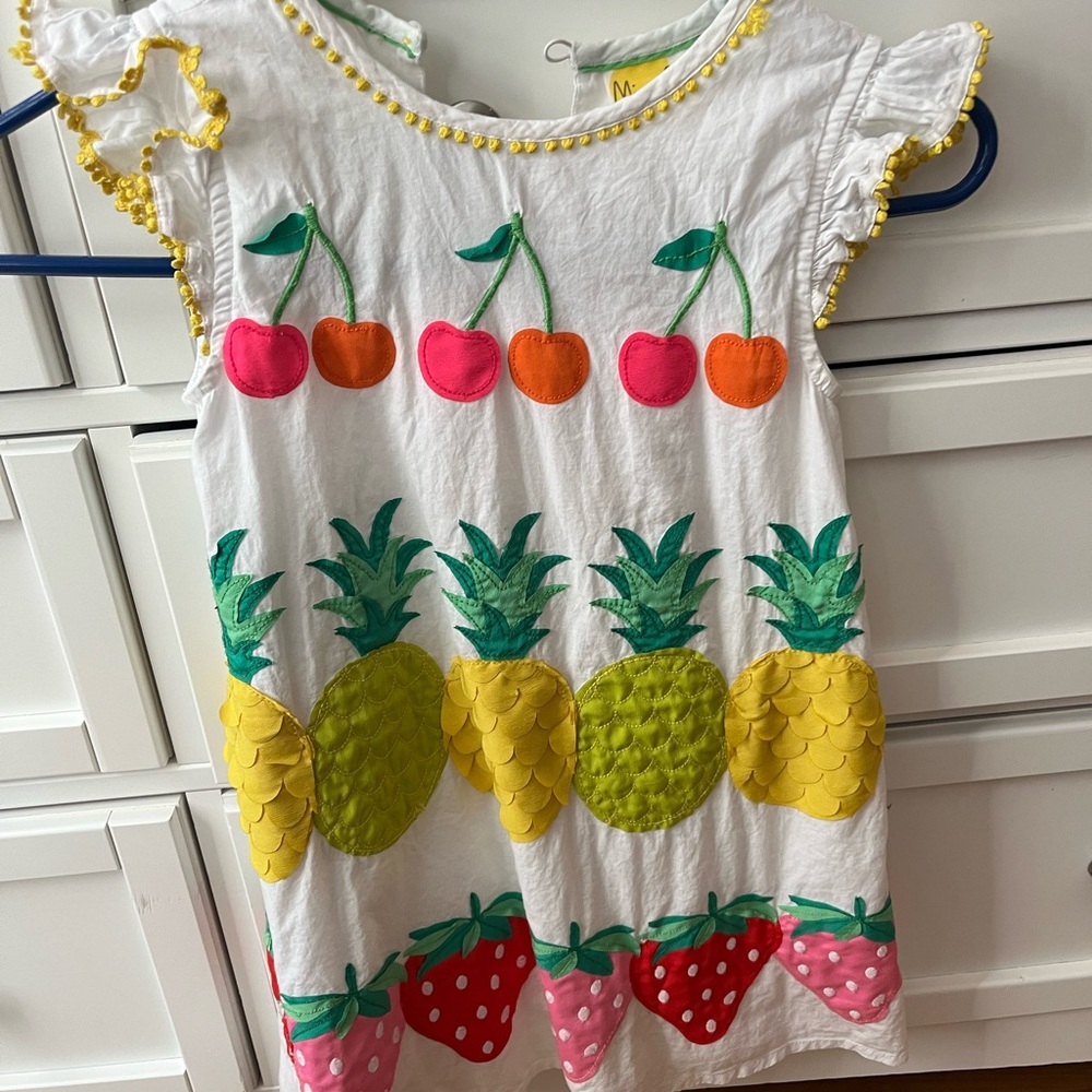 Colorful Fruit Print Dress
